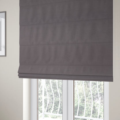 Darwin Linen Effect Style Flat Weave Material In Thistle Purple Colour Upholstery Soft Furnishing Fabrics - Roman Blinds