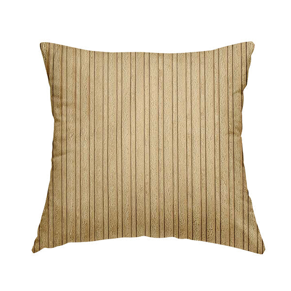 York High Low Corduroy Fabric In Beige Sand Colour - Handmade Cushions