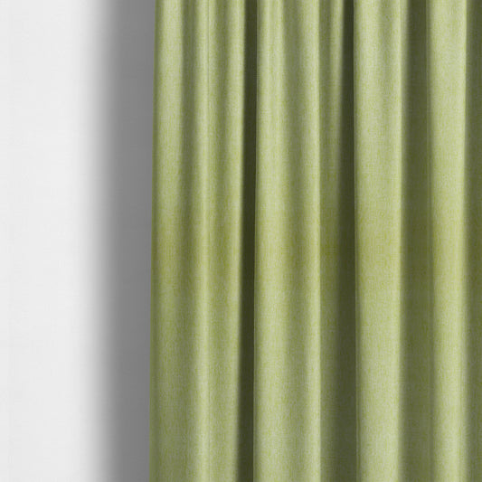 Davos Flat Weave Chenille Upholstery Fabrics In Green - Made To Measure Curtains