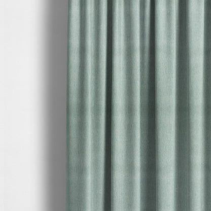 Davos Flat Weave Chenille Upholstery Fabrics In Light Blue - Made To Measure Curtains