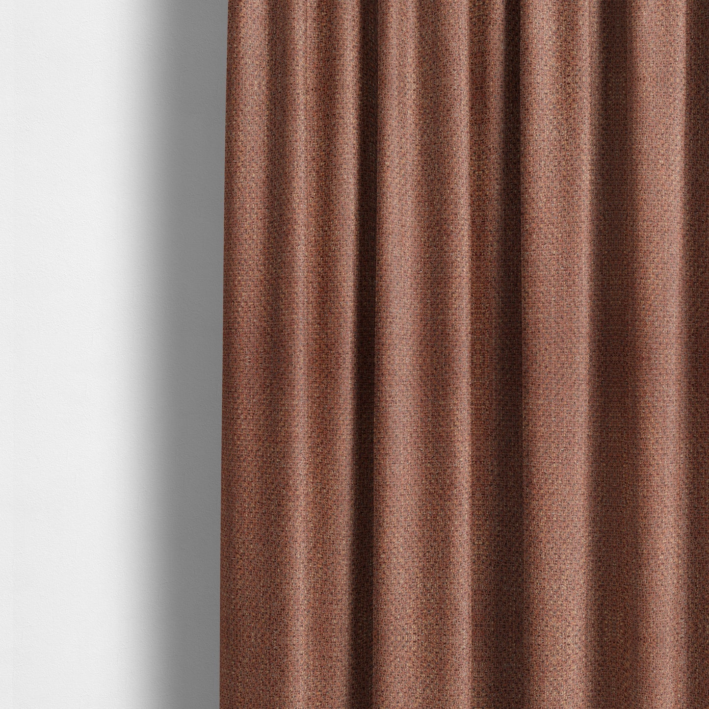 Dawson Textured Weave Furnishing Fabric In Orange Colour - Made To Measure Curtains