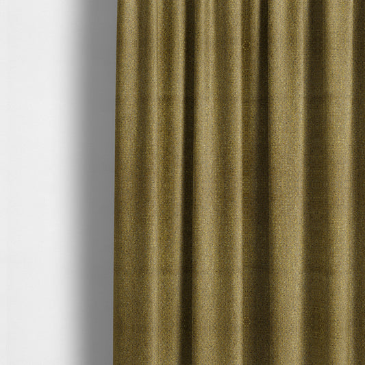 Dawson Textured Weave Furnishing Fabric In Yellow Colour - Made To Measure Curtains