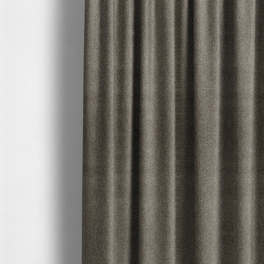 Dawson Textured Weave Furnishing Fabric In Brown Colour - Made To Measure Curtains