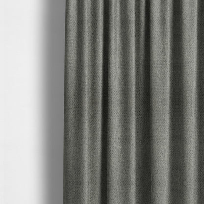 Dawson Textured Weave Furnishing Fabric In Silver Colour - Made To Measure Curtains