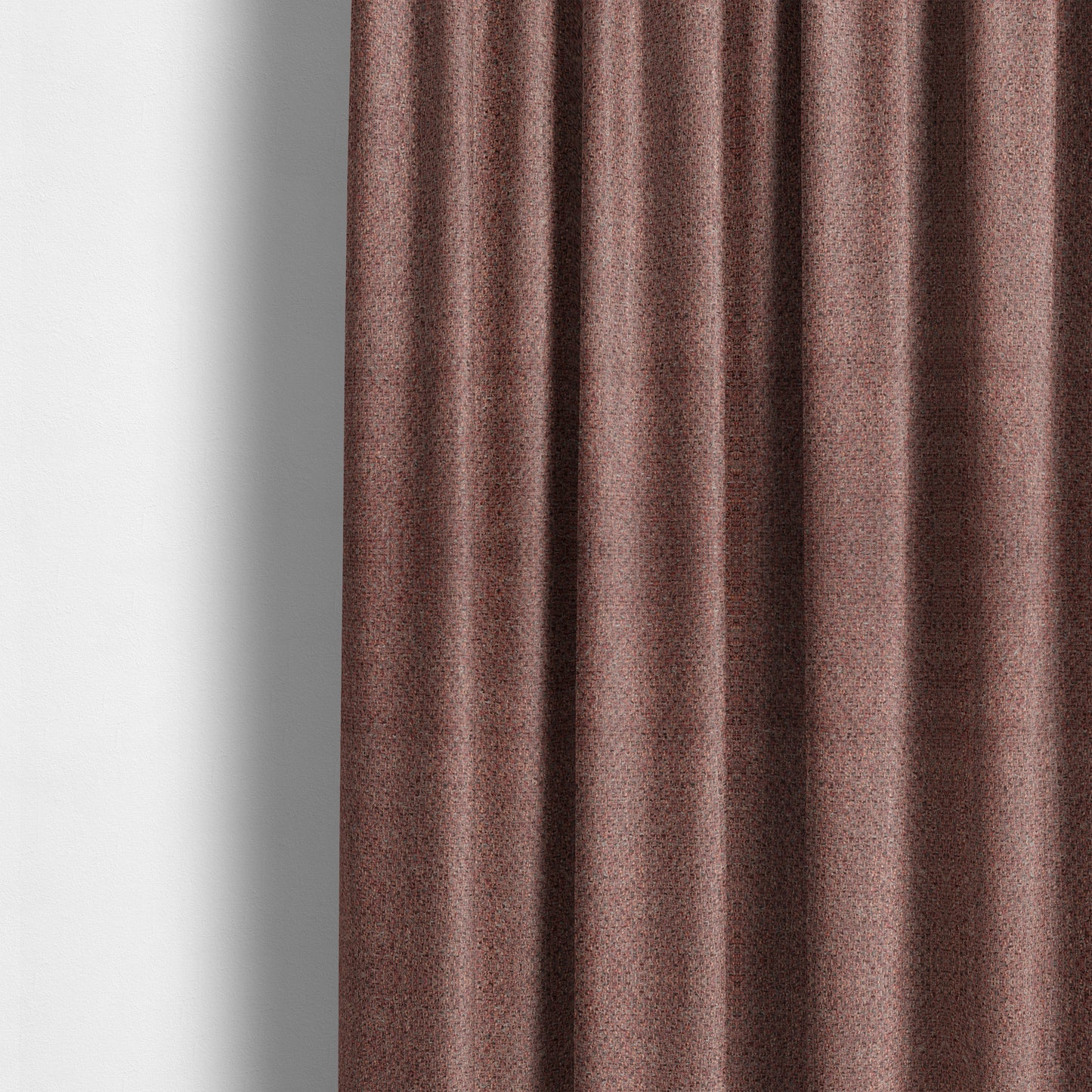 Dawson Textured Weave Furnishing Fabric In Red Colour - Made To Measure Curtains