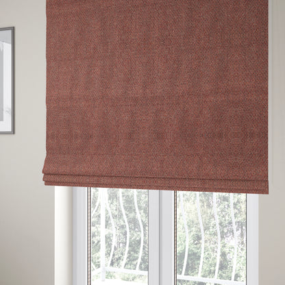 Dawson Textured Weave Furnishing Fabric In Red Colour - Roman Blinds