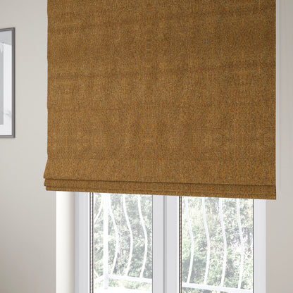 Dawson Textured Weave Furnishing Fabric In Gold Colour - Made To Measure Curtains