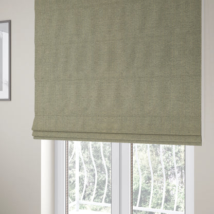 Devon Textured Woven Upholstery Chenille Fabric In Beige Colour - Roman Blinds