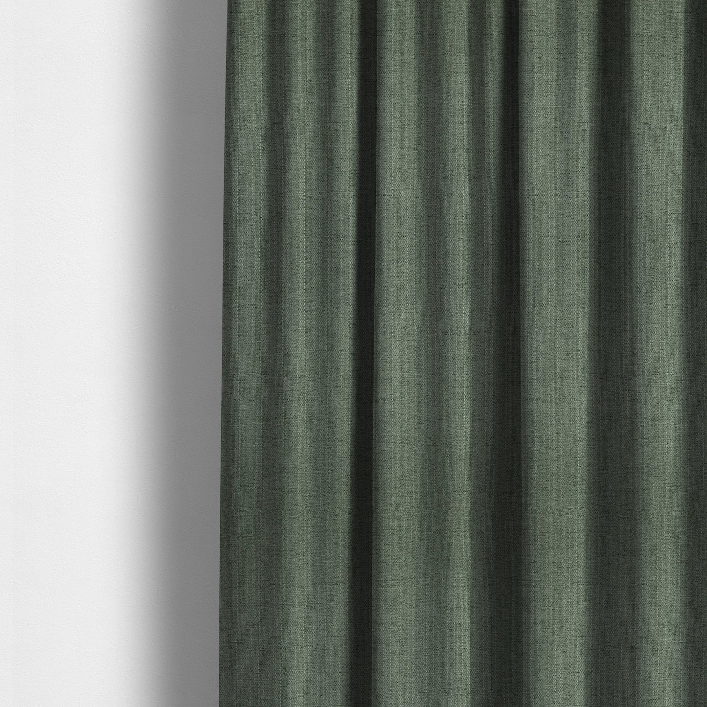 Devon Textured Woven Upholstery Chenille Fabric In Teal Colour - Made To Measure Curtains