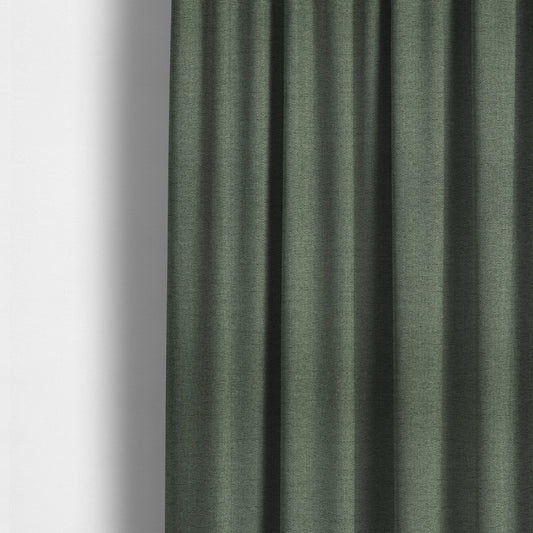 Devon Textured Woven Upholstery Chenille Fabric In Teal Colour - Made To Measure Curtains