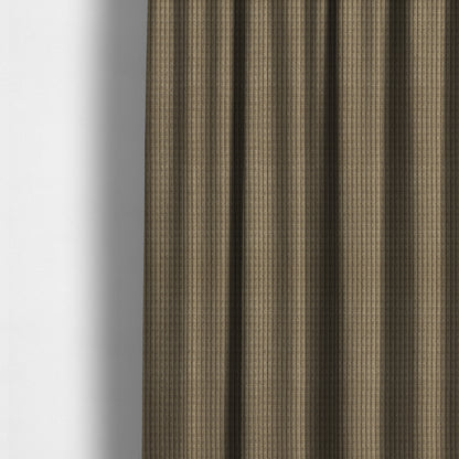 Didcot Brick Effect Corduroy Fabric In Mink Colour - Made To Measure Curtains