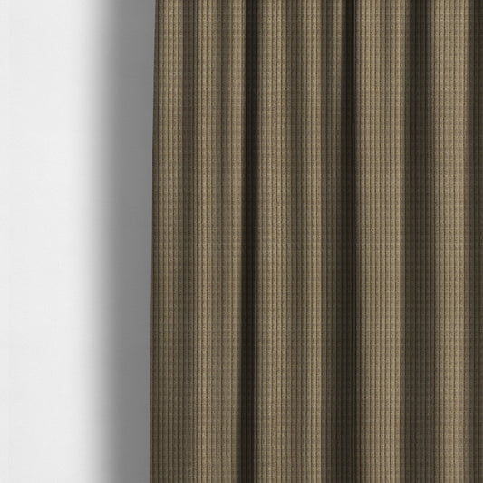 Didcot Brick Effect Corduroy Fabric In Mink Colour - Made To Measure Curtains