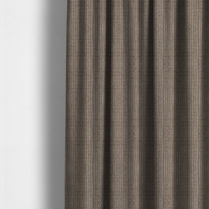 Didcot Brick Effect Corduroy Fabric In Slate Grey Colour - Made To Measure Curtains