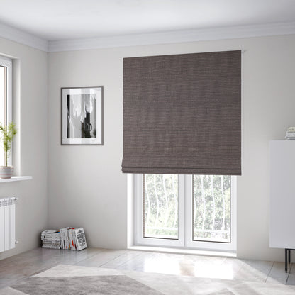 Dijon Heavily Textured Detailed Weave Material Purple Furnishing Upholstery Fabrics - Roman Blinds