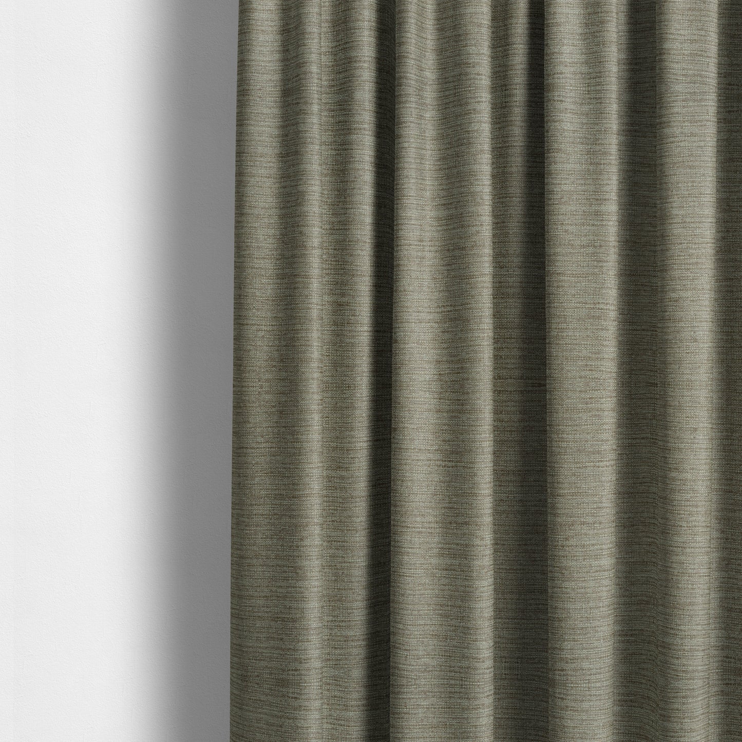 Dijon Heavily Textured Detailed Weave Material Ash Grey Furnishing Upholstery Fabrics - Made To Measure Curtains