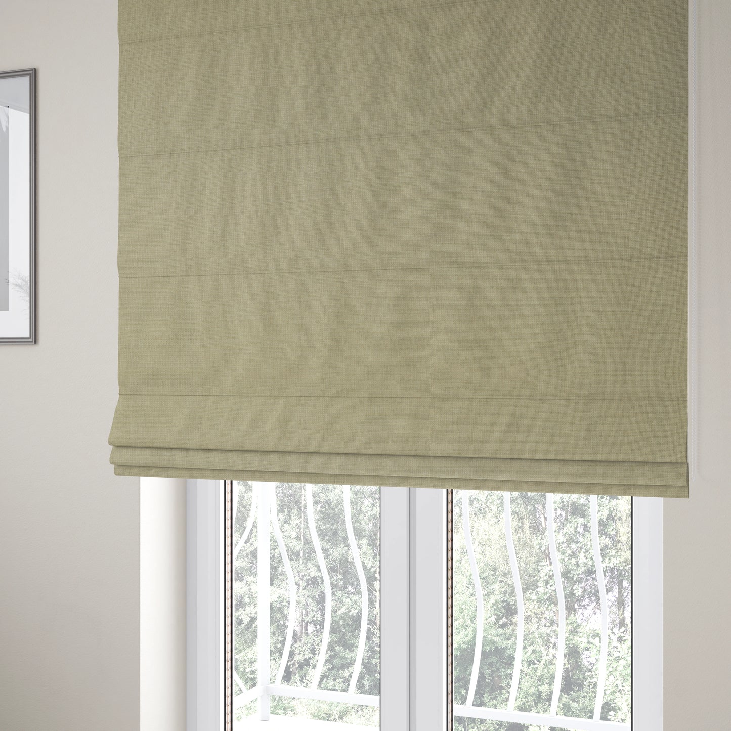 Dijon Heavily Textured Detailed Weave Material Cream Beige Furnishing Upholstery Fabrics - Roman Blinds