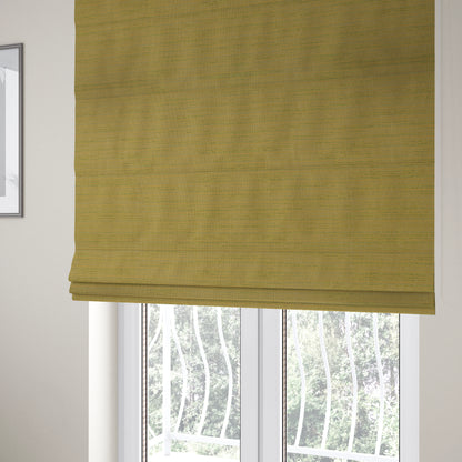 Dijon Heavily Textured Detailed Weave Material Zest Yellow Furnishing Upholstery Fabrics - Roman Blinds