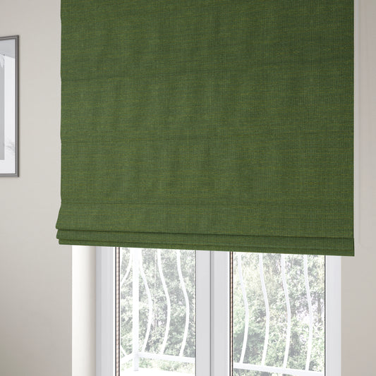 Dijon Heavily Textured Detailed Weave Material Green Furnishing Upholstery Fabrics - Roman Blinds