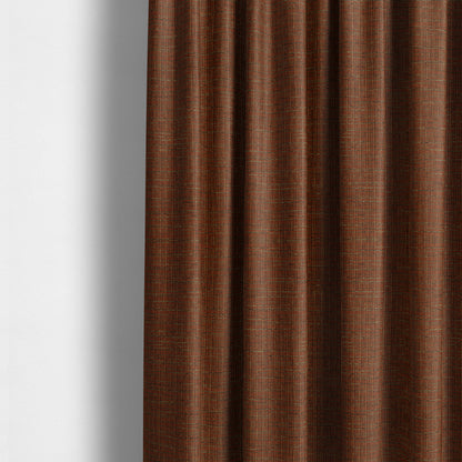 Dijon Heavily Textured Detailed Weave Material Orange Furnishing Upholstery Fabrics - Made To Measure Curtains