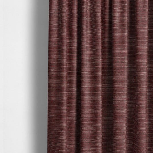 Dijon Heavily Textured Detailed Weave Material Red Furnishing Upholstery Fabrics - Made To Measure Curtains