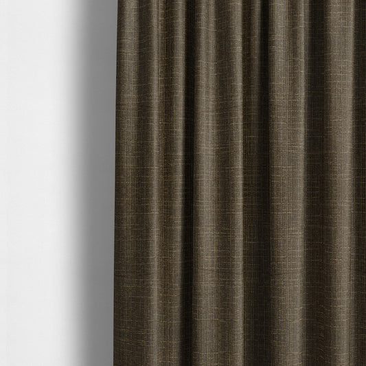 Dijon Heavily Textured Detailed Weave Material Brown Furnishing Upholstery Fabrics - Made To Measure Curtains