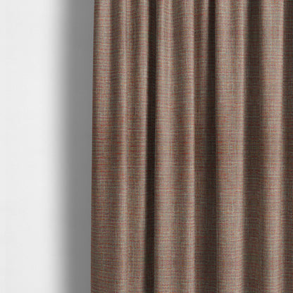 Durban Multicoloured Textured Weave Furnishing Fabric In Purple Red Orange Colour - Made To Measure Curtains