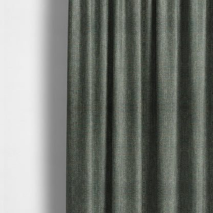 Durban Multicoloured Textured Weave Furnishing Fabric In Blue Green Teal Colour - Made To Measure Curtains