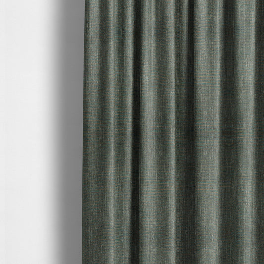 Durban Multicoloured Textured Weave Furnishing Fabric In Blue Green Teal Colour - Made To Measure Curtains