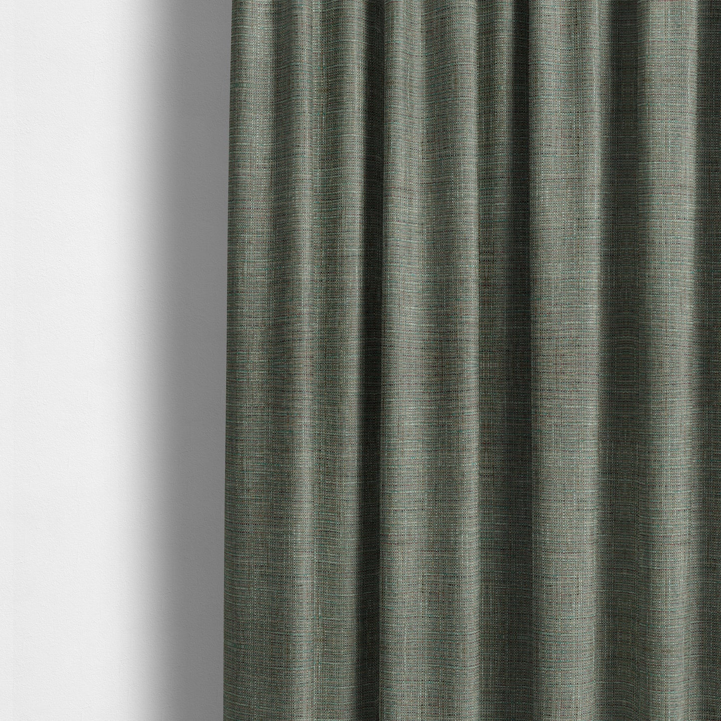 Durban Multicoloured Textured Weave Furnishing Fabric In Green Purple Colour - Made To Measure Curtains