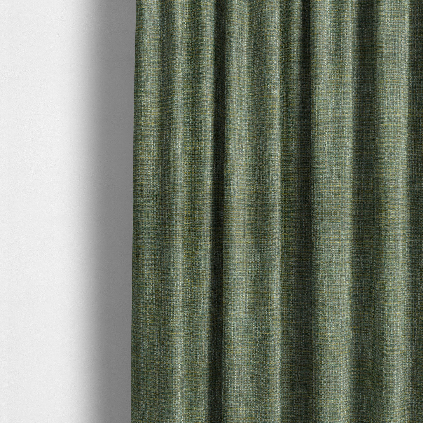 Durban Multicoloured Textured Weave Furnishing Fabric In Green Colour - Made To Measure Curtains