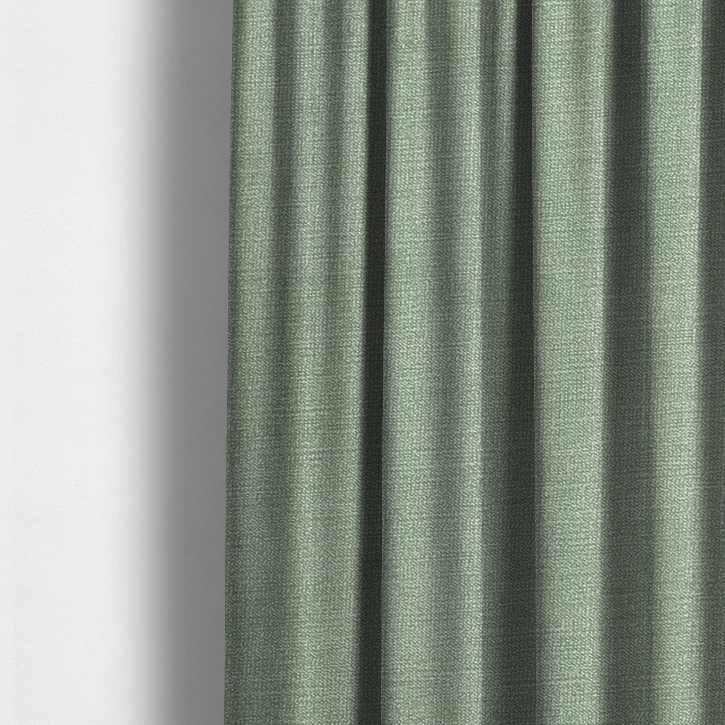 Earley Soft Matt Velvet Chenille Furnishing Upholstery Fabric In Aqua Green Colour - Made To Measure Curtains