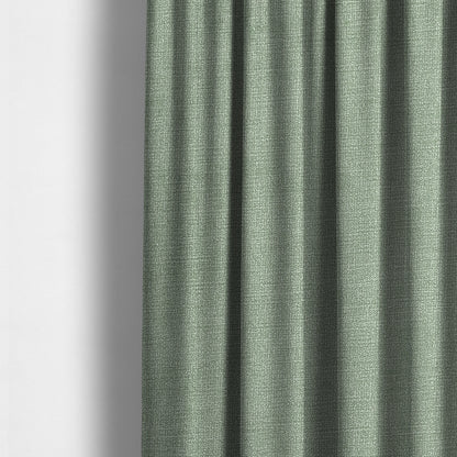 Earley Soft Matt Velvet Chenille Furnishing Upholstery Fabric In Aqua Green Colour - Made To Measure Curtains