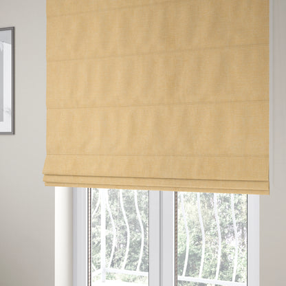 Earley Soft Matt Velvet Chenille Furnishing Upholstery Fabric In Beige Colour - Roman Blinds