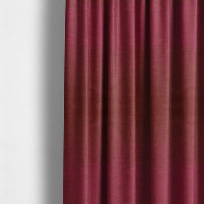 Faleolo Thick Durable Soft Velvet Material Red Colour Upholstery Fabric - Made To Measure Curtains