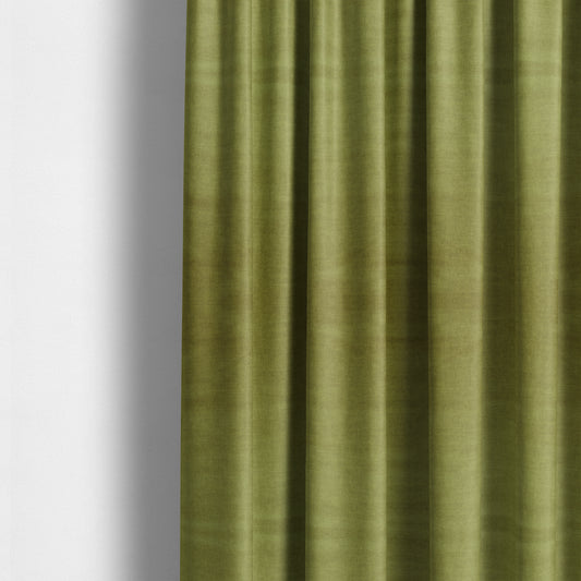 Faleolo Thick Durable Soft Velvet Material Green Colour Upholstery Fabric - Made To Measure Curtains