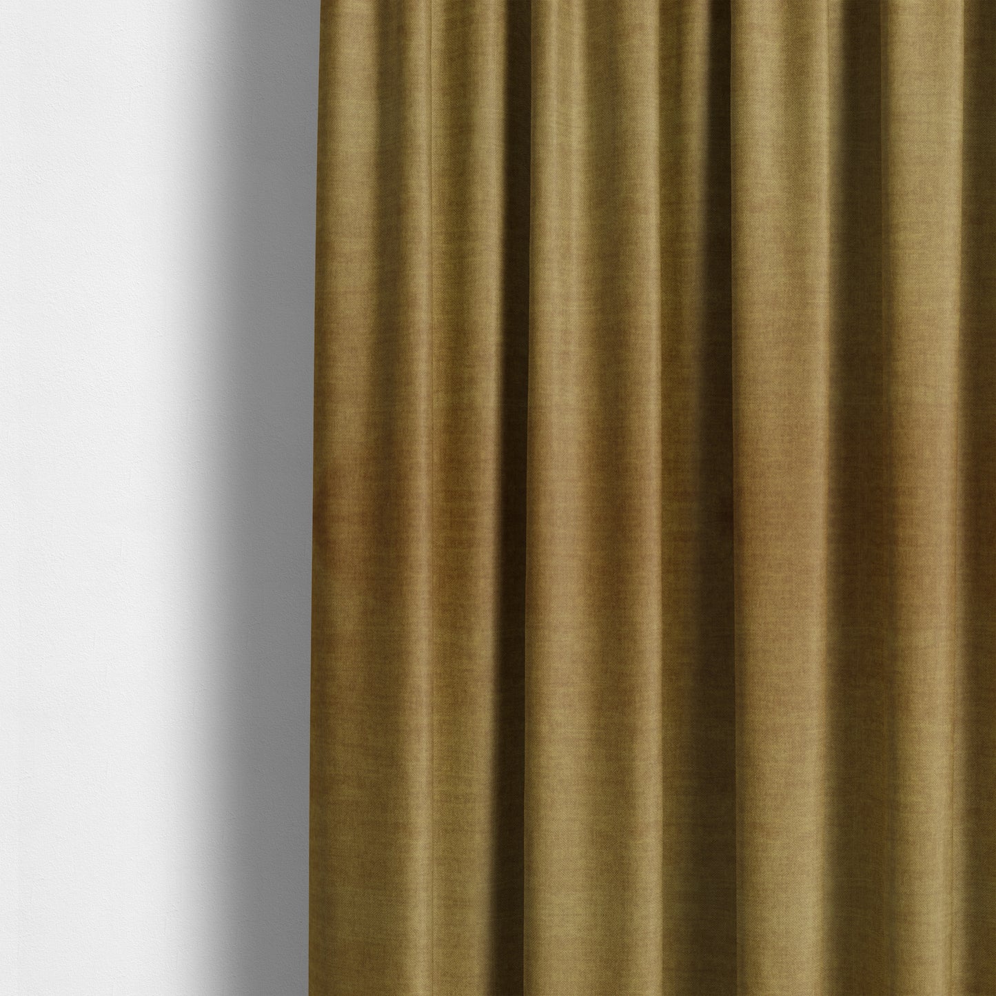 Faleolo Thick Durable Soft Velvet Material Yellow Colour Upholstery Fabric - Made To Measure Curtains