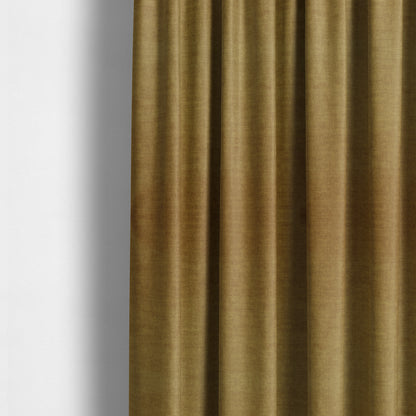 Faleolo Thick Durable Soft Velvet Material Yellow Colour Upholstery Fabric - Made To Measure Curtains