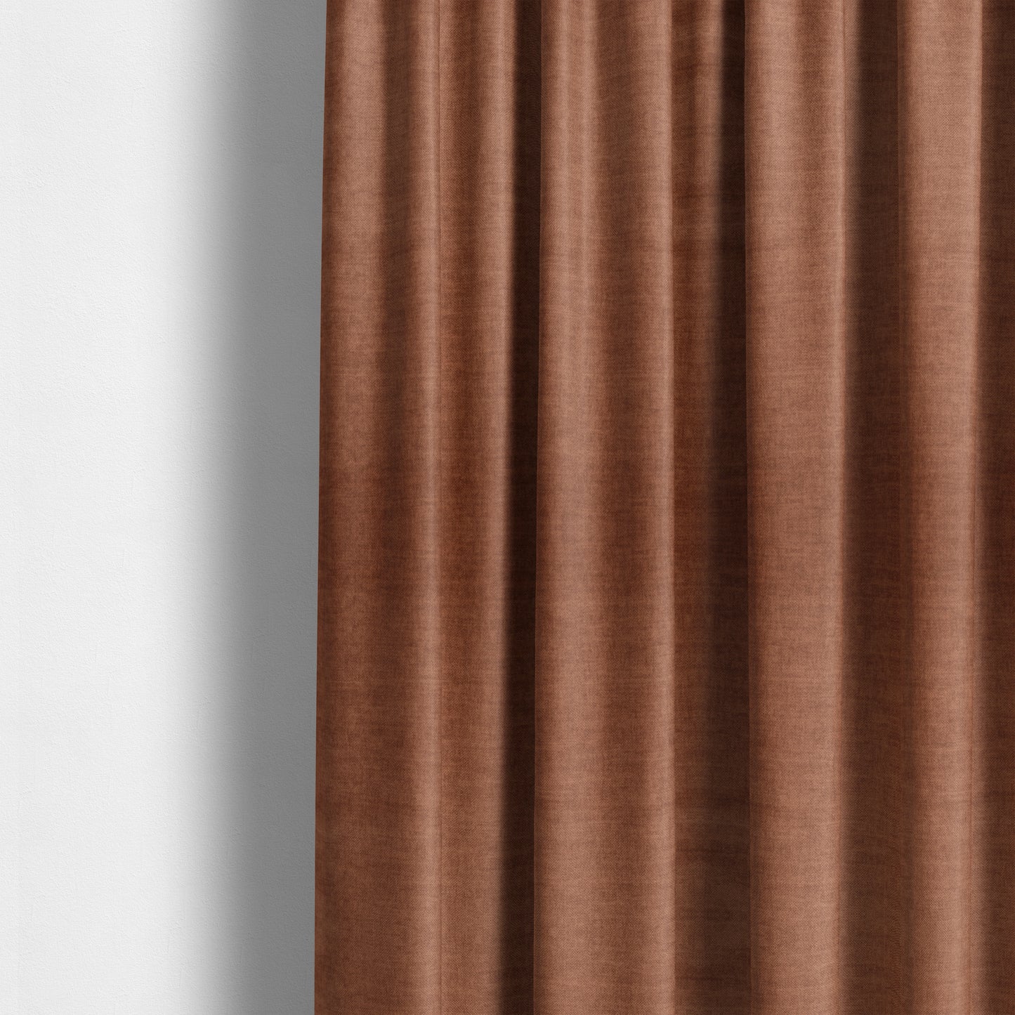 Faleolo Thick Durable Soft Velvet Material Orange Colour Upholstery Fabric - Made To Measure Curtains