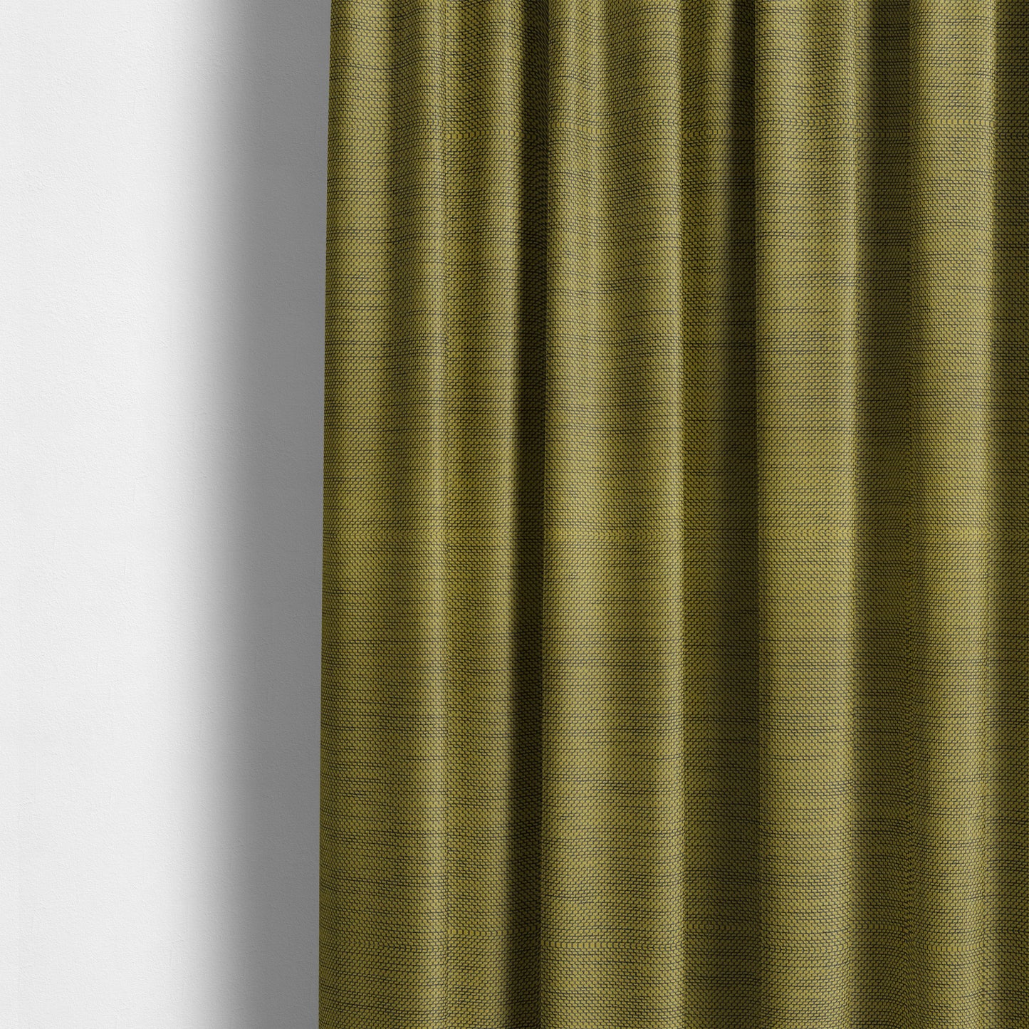 Festival Colourful Textured Chenille Plain Upholstery Fabric In Yellow - Made To Measure Curtains