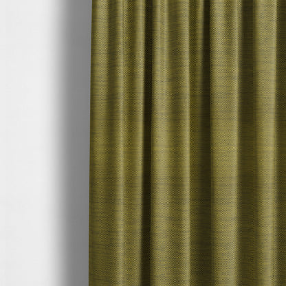 Festival Colourful Textured Chenille Plain Upholstery Fabric In Yellow - Made To Measure Curtains