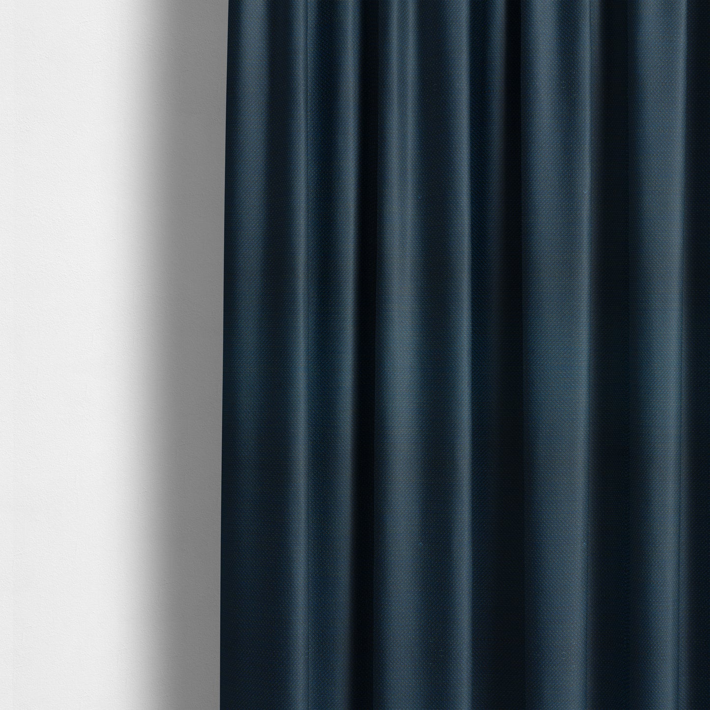 Festival Colourful Textured Chenille Plain Upholstery Fabric In Navy Blue - Made To Measure Curtains