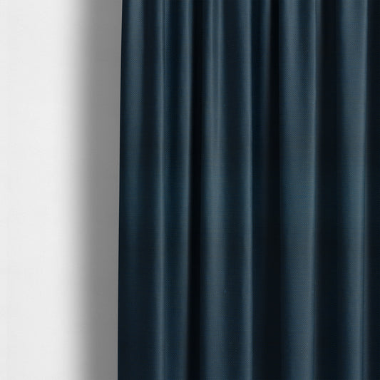 Festival Colourful Textured Chenille Plain Upholstery Fabric In Navy Blue - Made To Measure Curtains