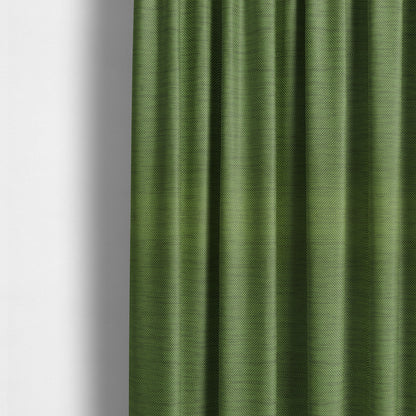 Festival Colourful Textured Chenille Plain Upholstery Fabric In Green Lime - Made To Measure Curtains