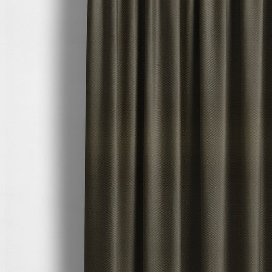 Festival Colourful Textured Chenille Plain Upholstery Fabric In Brown - Made To Measure Curtains