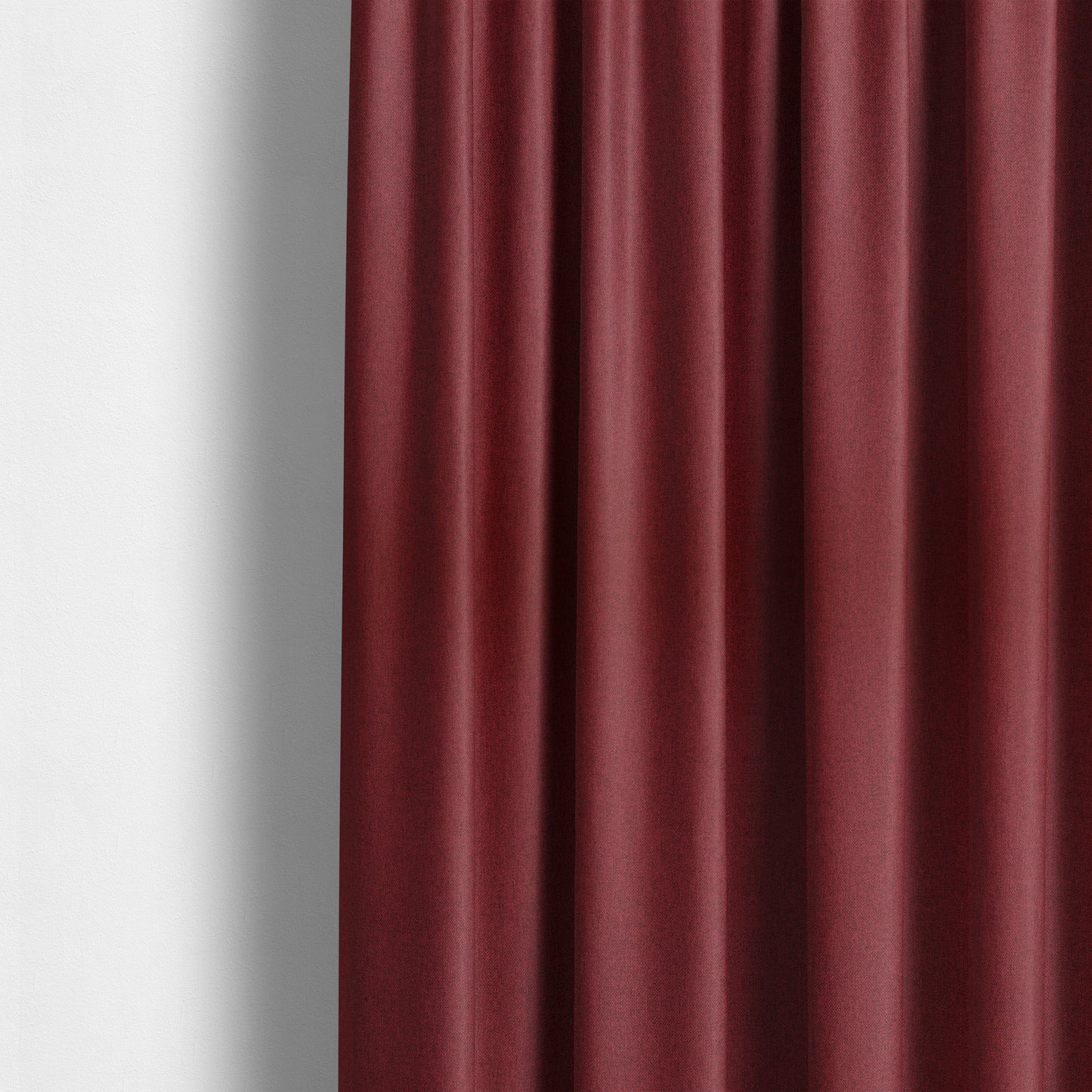 Florence Soft Plain Chenille Wine Deep Red Colour Quality Upholstery Fabric - Made To Measure Curtains