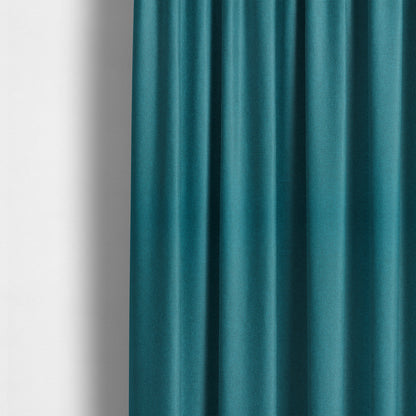 Florence Soft Plain Chenille Blue Colour Quality Upholstery Fabric - Made To Measure Curtains