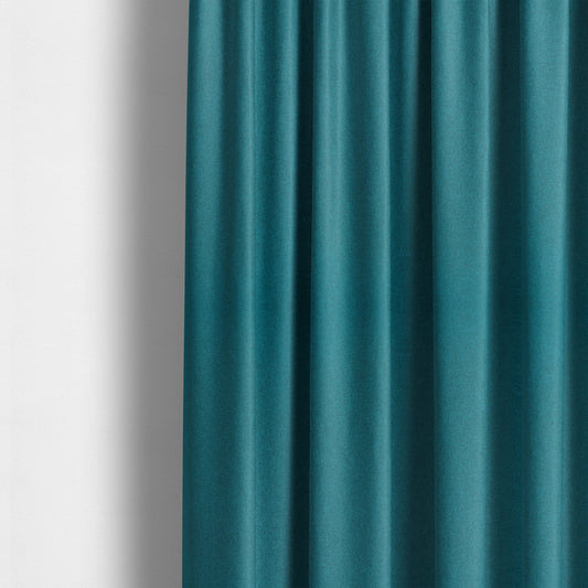 Florence Soft Plain Chenille Blue Colour Quality Upholstery Fabric - Made To Measure Curtains