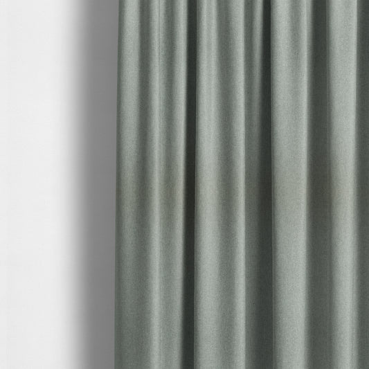 Florence Soft Plain Chenille Silver Grey Colour Quality Upholstery Fabric - Made To Measure Curtains