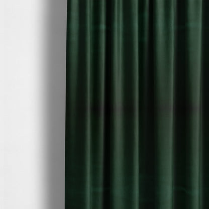 Florentine Soft Shine Textured Army Dark Green Colour Chenille Velvet Upholstery Fabric - Made To Measure Curtains