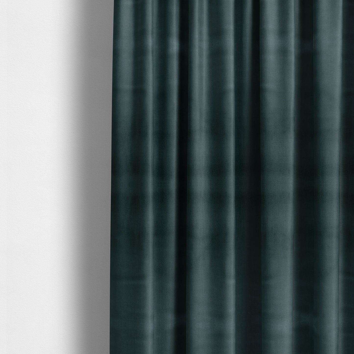 Florentine Soft Shine Textured Teal Blue Colour Chenille Velvet Upholstery Fabric - Made To Measure Curtains